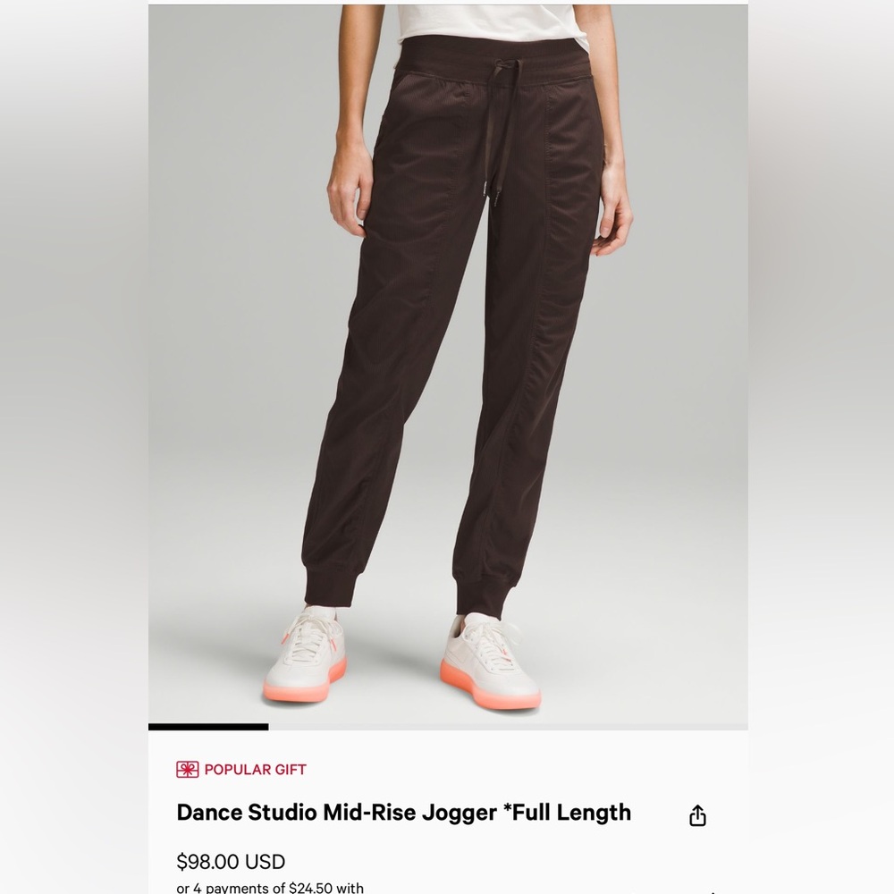Lululemon Dance Studio Mid Rise Jogger*Full Length